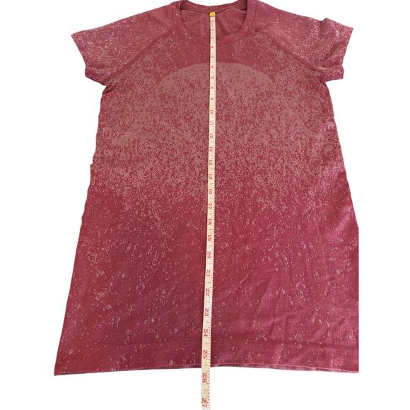 LULULEMON WOMENS SWIFTLY TECH SHORT SLEEVE SHIRT 2.0 GRADIENT MOSS ROSE SIZE 6 - Picture 11 of 12